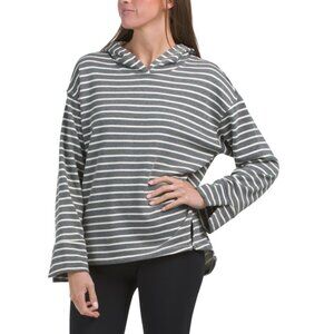OAT NEW YORK Grey/Natural Striped Sweatshirt